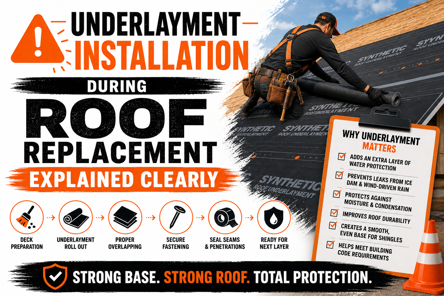 Underlayment Installation During Roof Replacement Explained Clearly