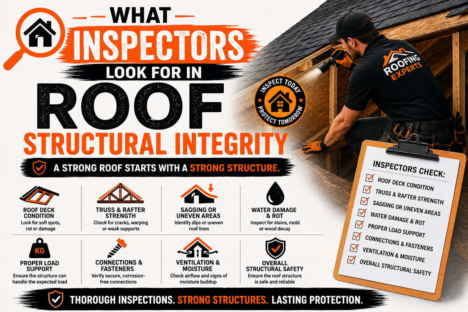 What Inspectors Look For in Roof Structural Integrity