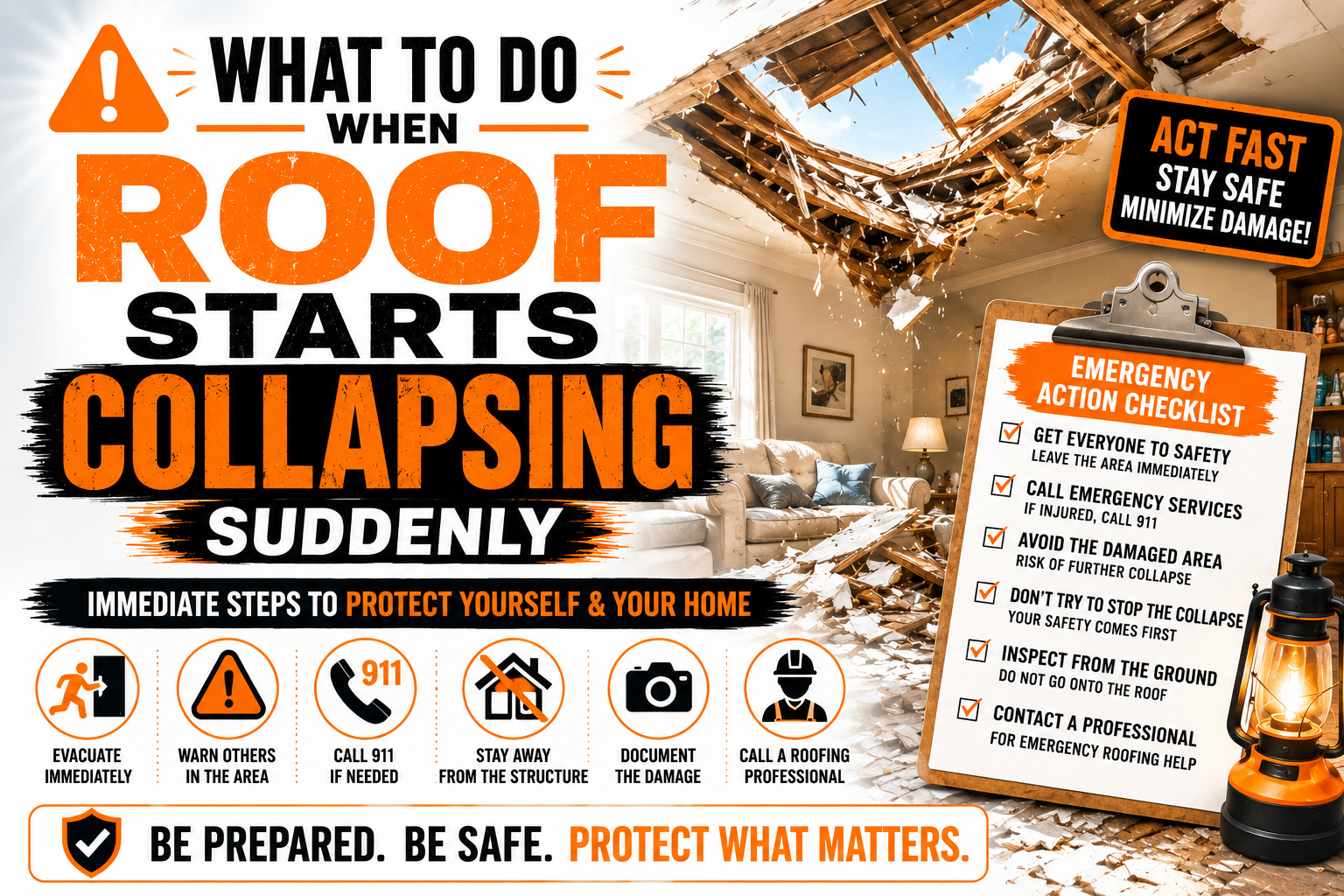 What to Do When Roof Starts Collapsing Suddenly