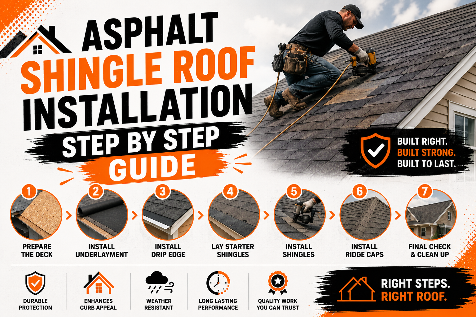 Asphalt Shingle Roof Installation Step by Step Guide