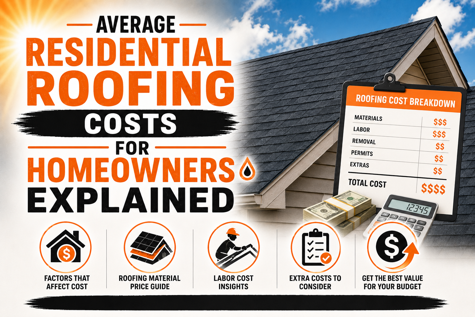 Average Residential Roofing Costs for Homeowners Explained