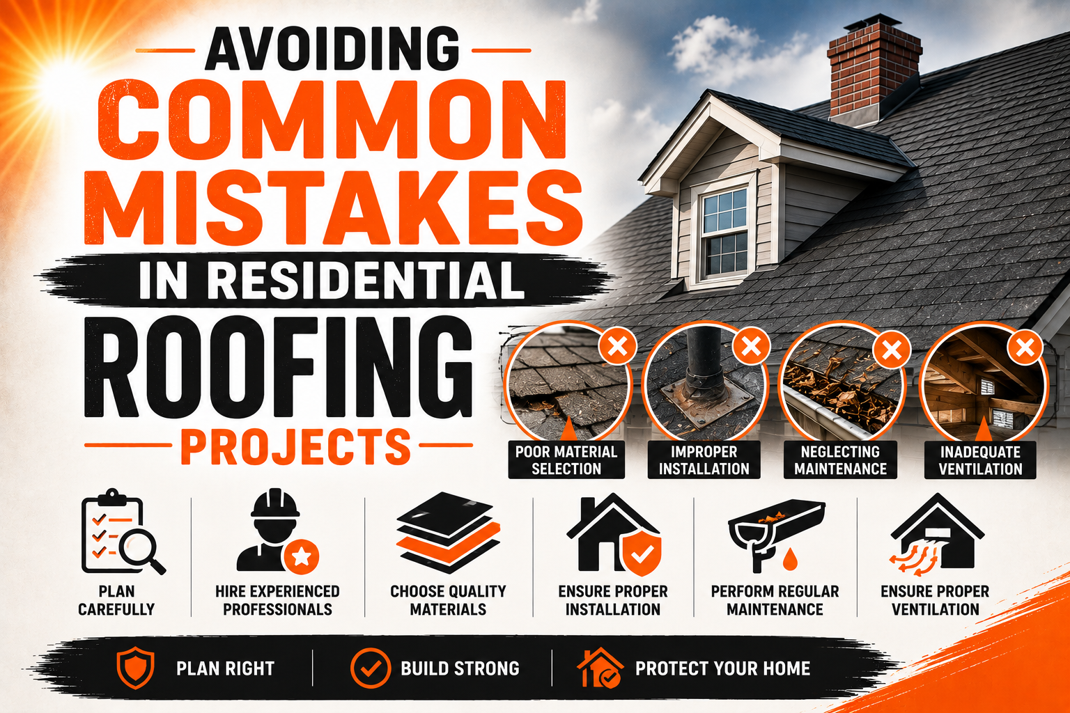 Avoiding Common Mistakes in Residential Roofing Projects