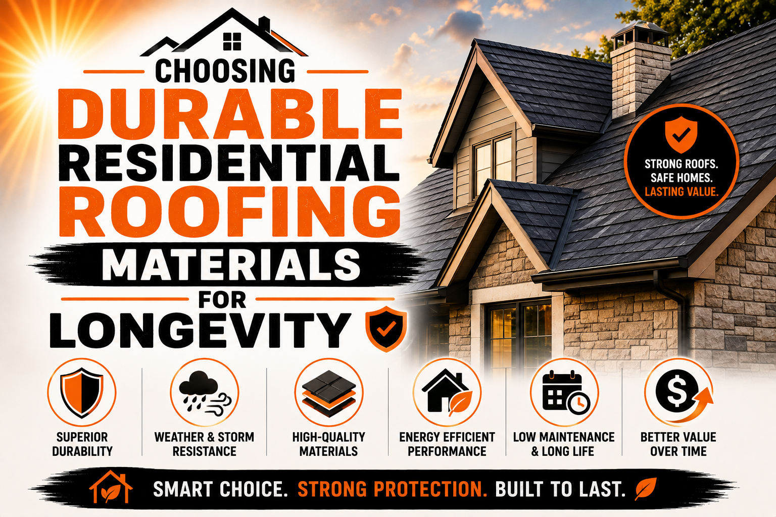Choosing Durable Residential Roofing Materials for Longevity