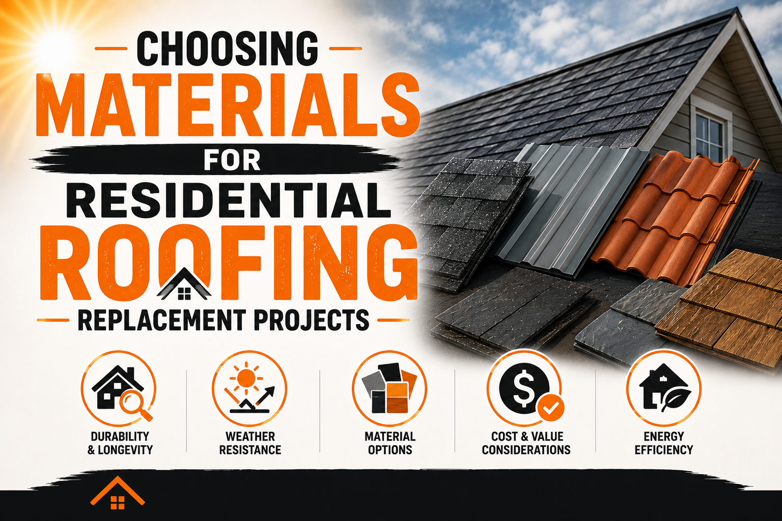 Choosing Materials for Residential Roofing Replacement Projects