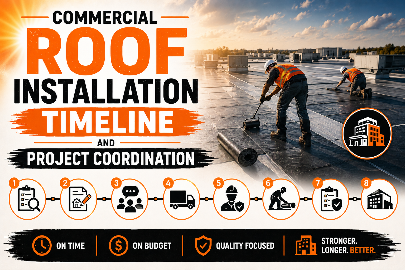 Commercial Roof Installation Timeline and Project Coordination Steps