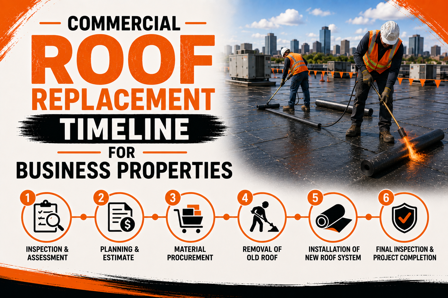 Commercial Roof Replacement Timeline for Business Properties