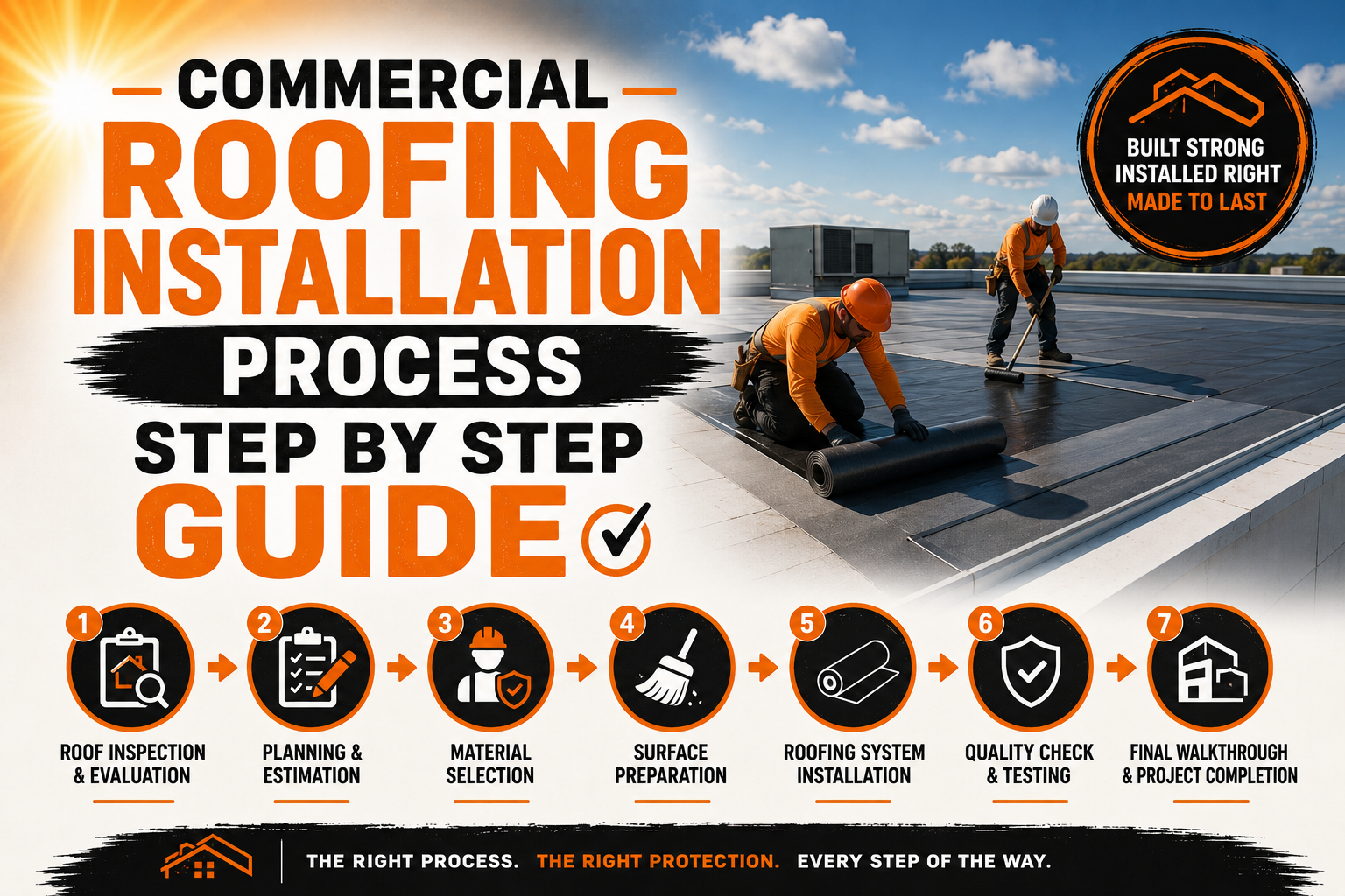 Commercial Roofing Installation Process Step by Step Guide