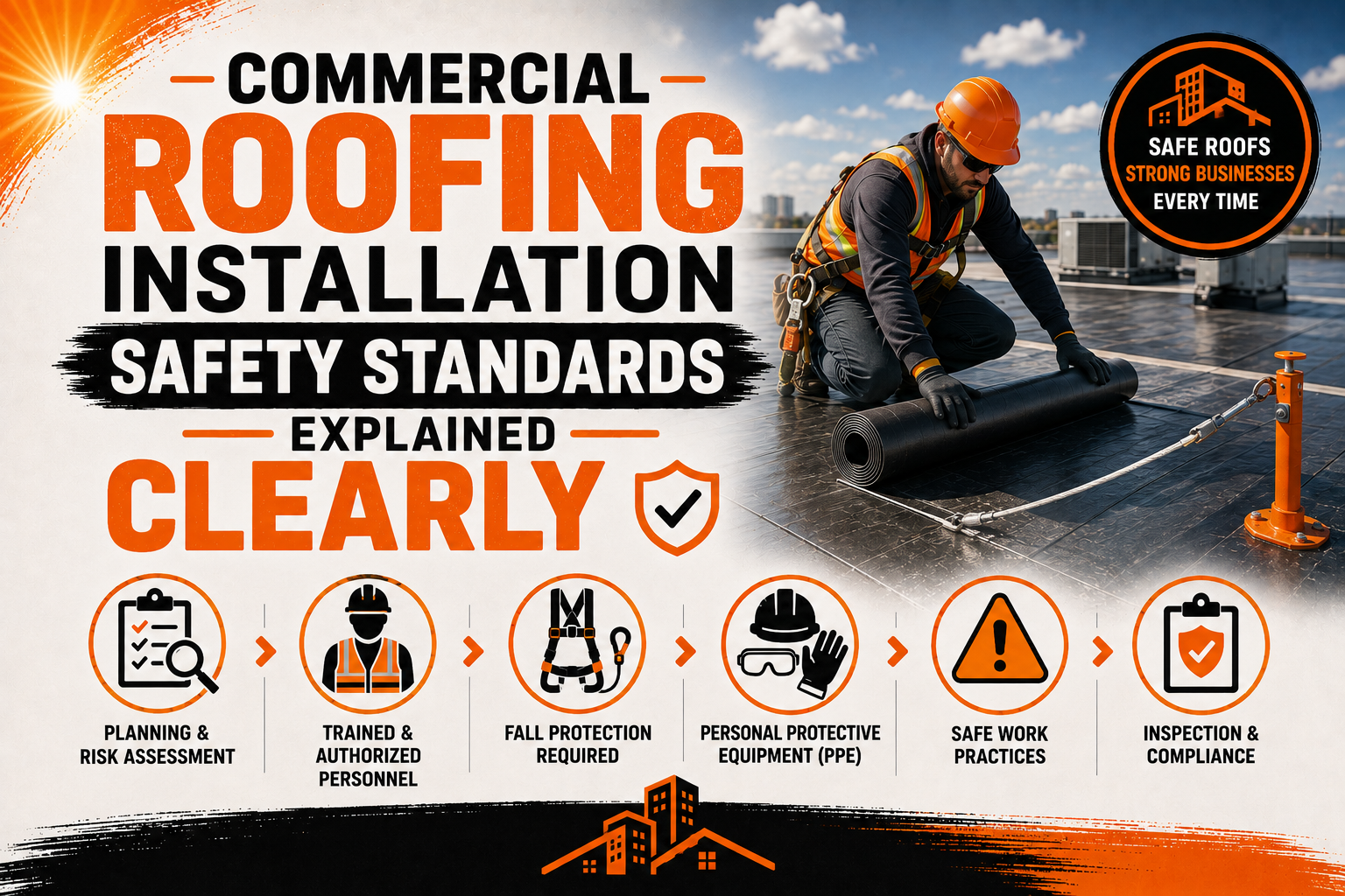 Commercial Roofing Installation Safety Standards Explained Clearly