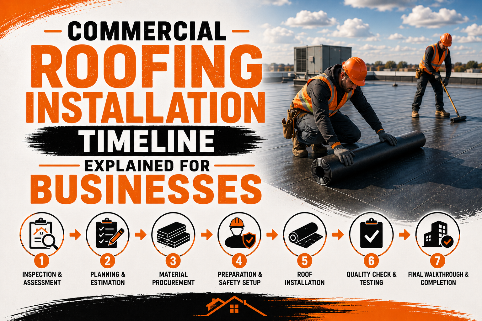 Commercial Roofing Installation Timeline Explained for Businesses