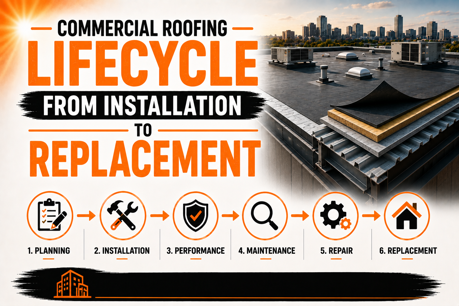 Commercial Roofing Lifecycle From Installation to Replacement