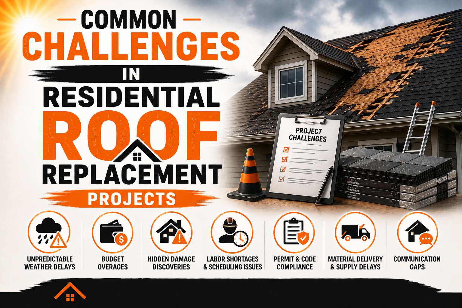 Common Challenges in Residential Roof Replacement Projects