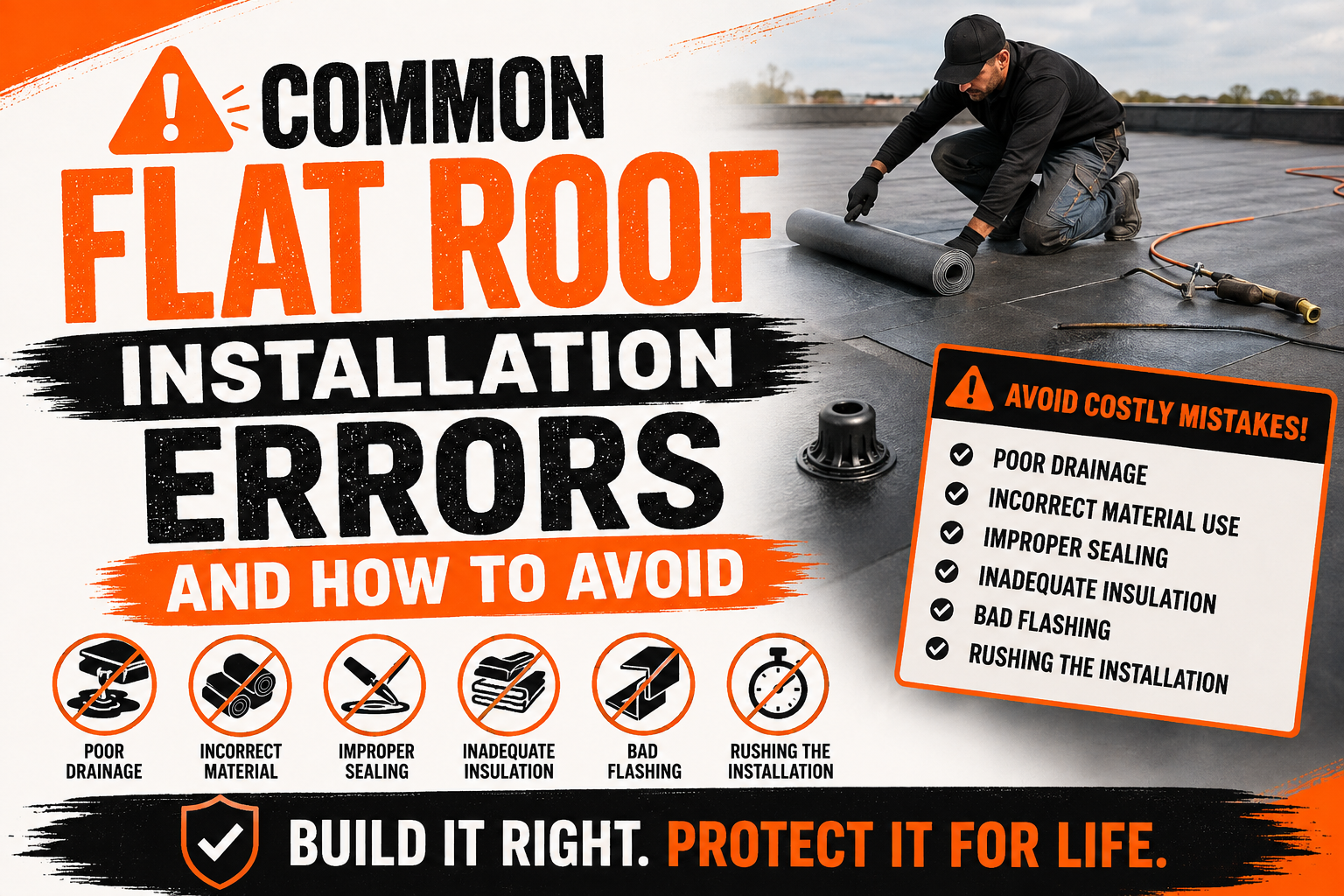 Common Flat Roof Installation Errors and How to Avoid