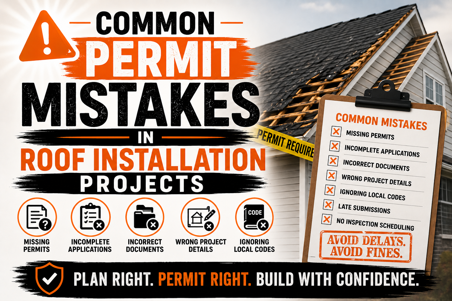 Common Permit Mistakes in Roof Installation Projects