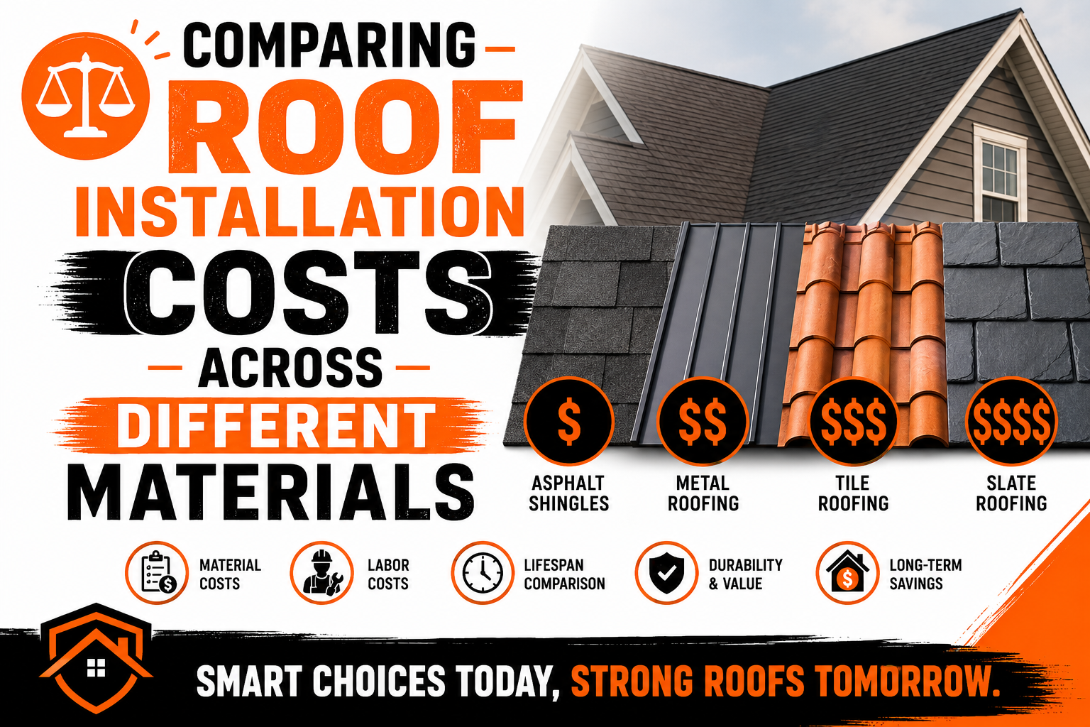 Comparing Roof Installation Costs Across Different Materials