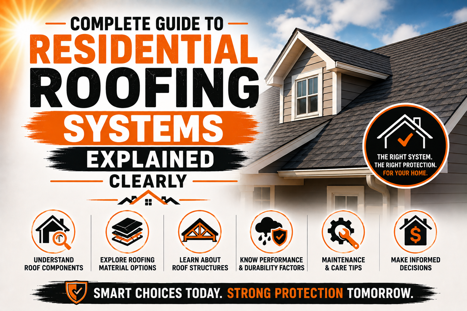 Complete Guide to Residential Roofing Systems Explained Clearly