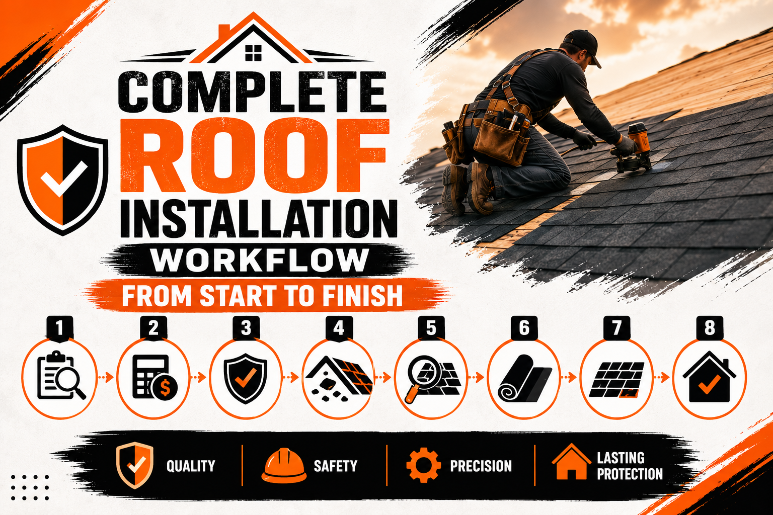 Complete Roof Installation Workflow From Start to Finish