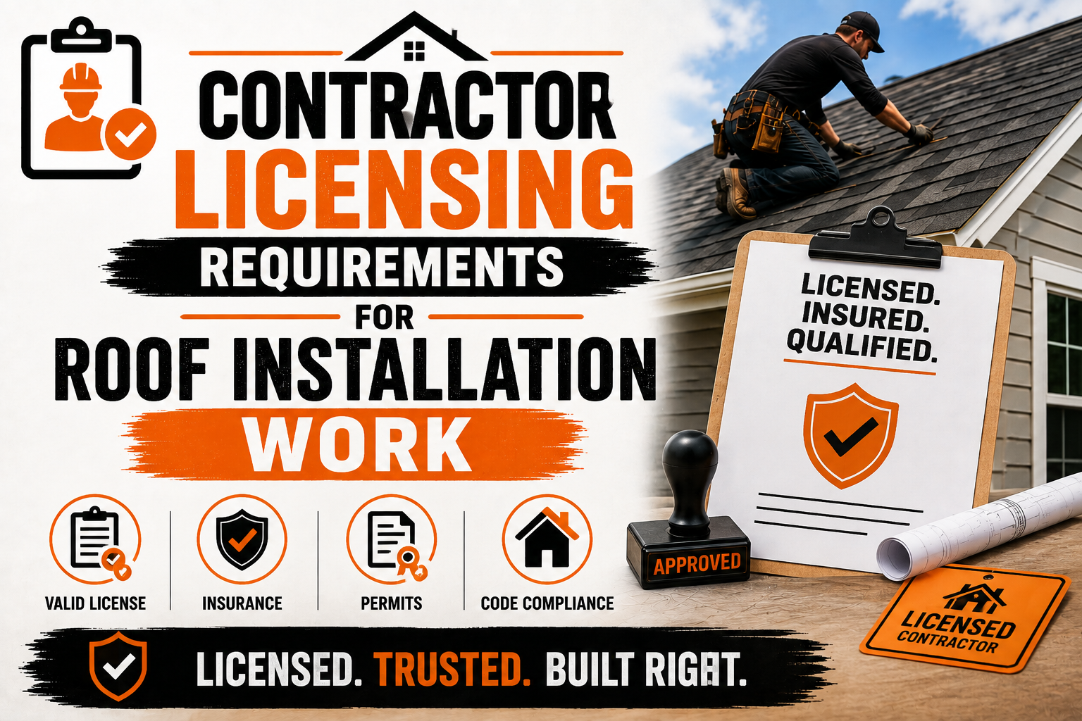 Contractor Licensing Requirements for Roof Installation Work