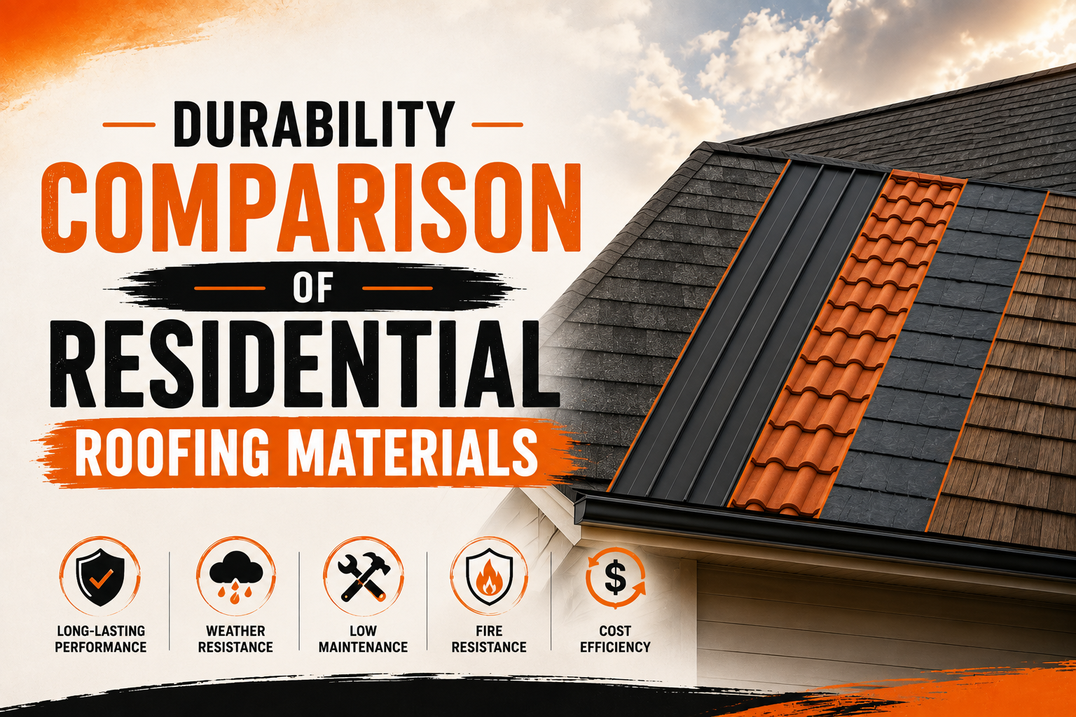 Durability Comparison of Residential Roofing Materials