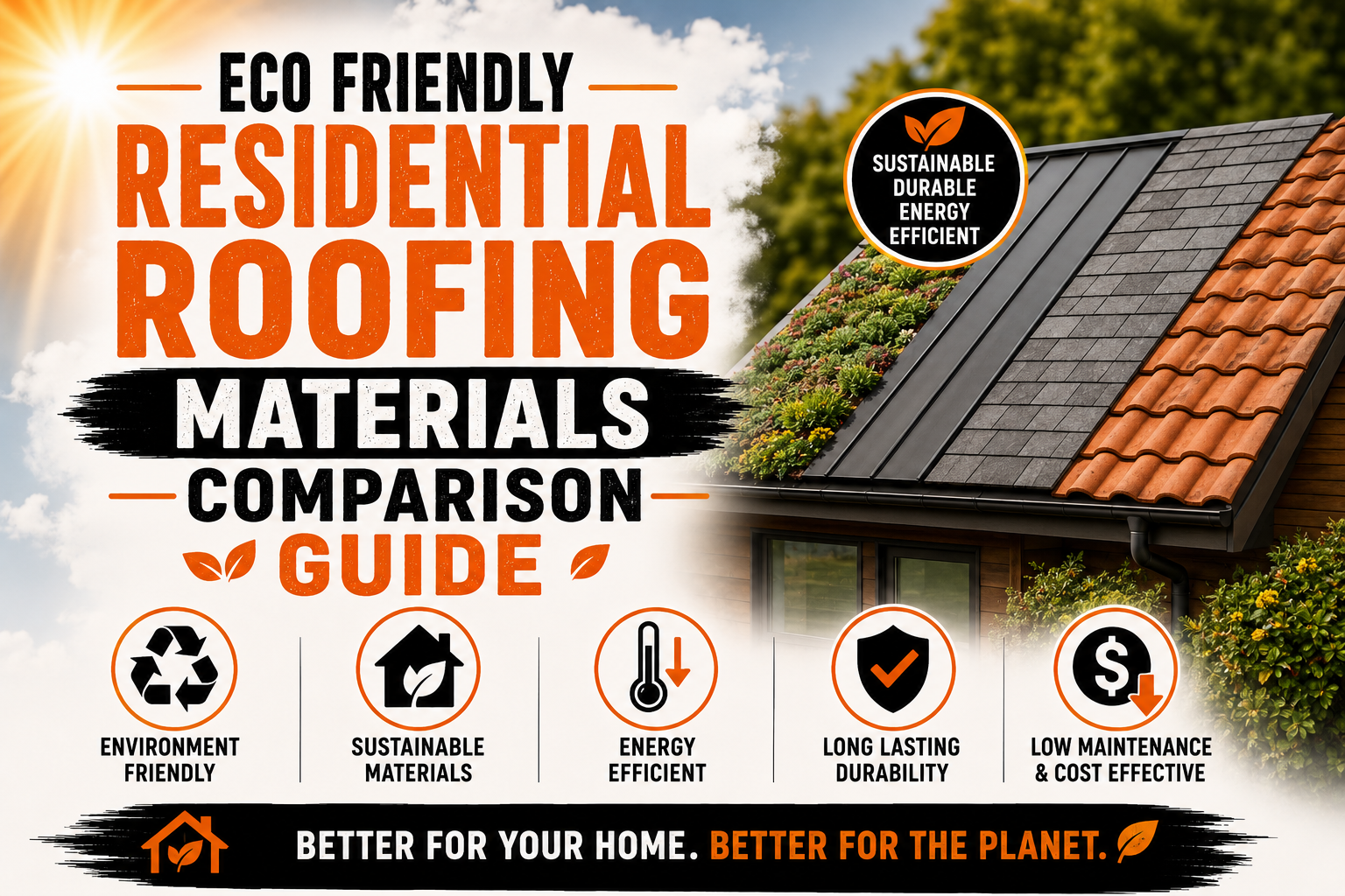 Eco Friendly Residential Roofing Materials Comparison Guide