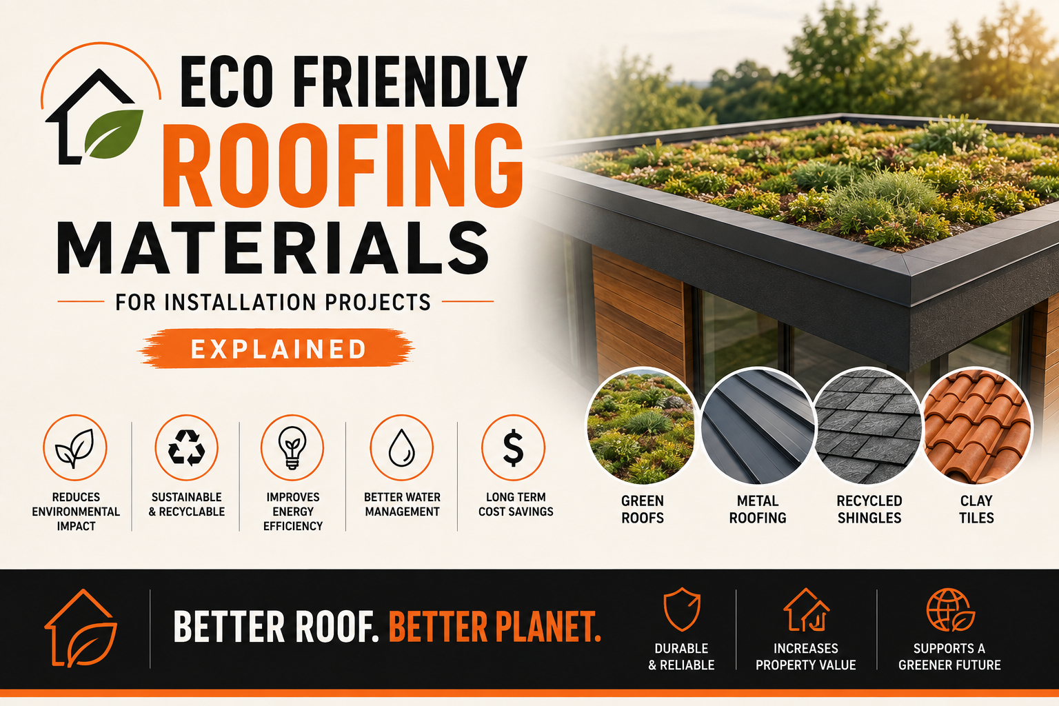 Eco Friendly Roofing Materials for Installation Projects Explained