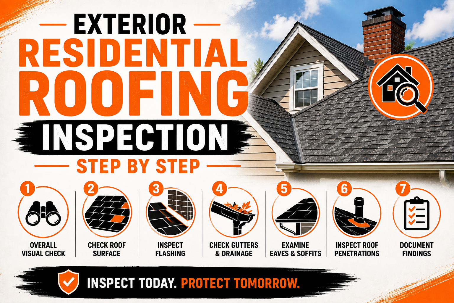 Exterior Residential Roofing Inspection Step by Step