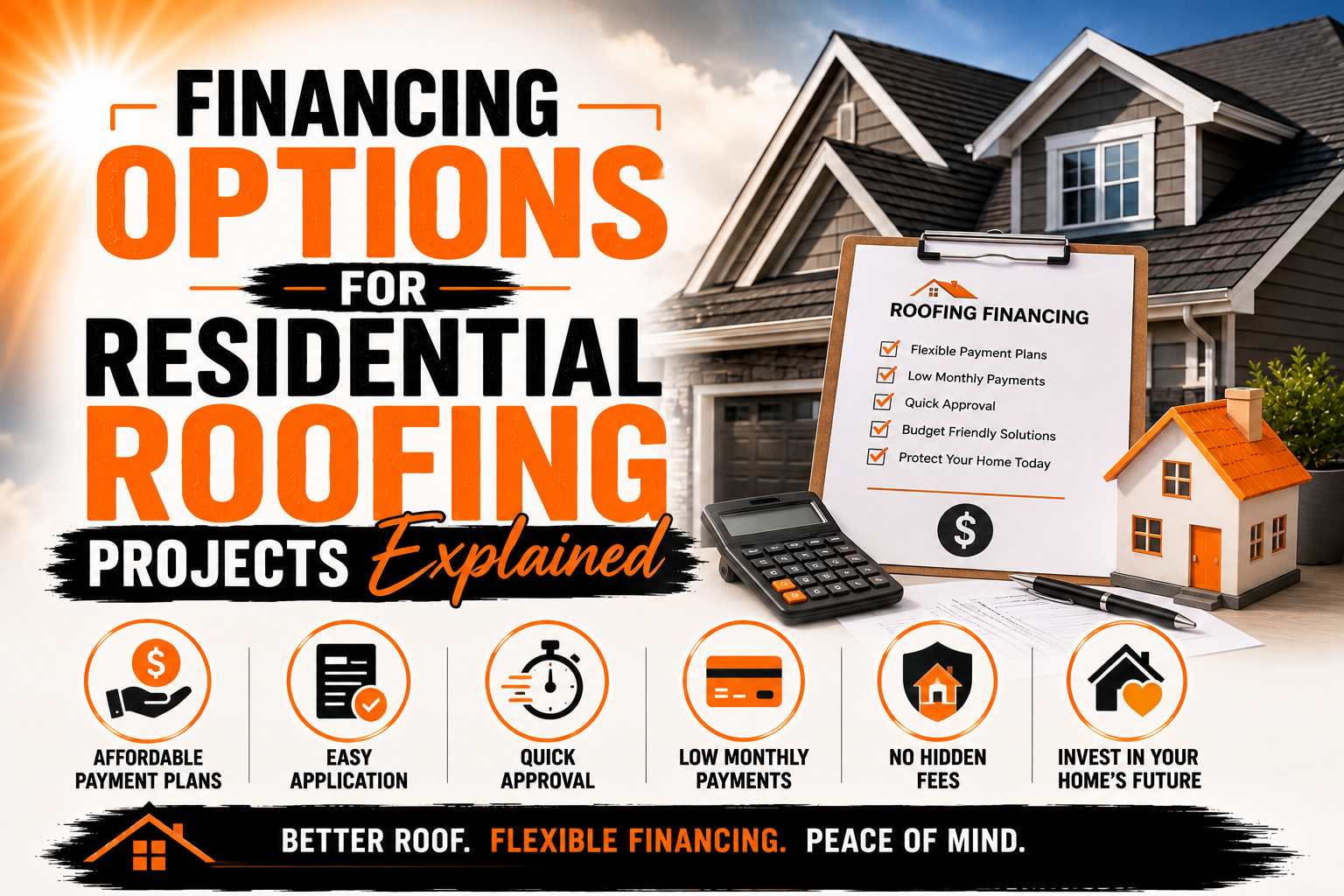 Financing Options for Residential Roofing Projects Explained