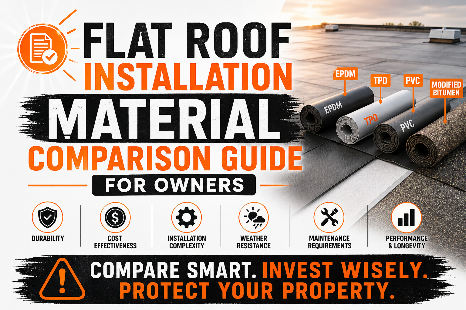 Flat Roof Installation Material Comparison Guide for Owners