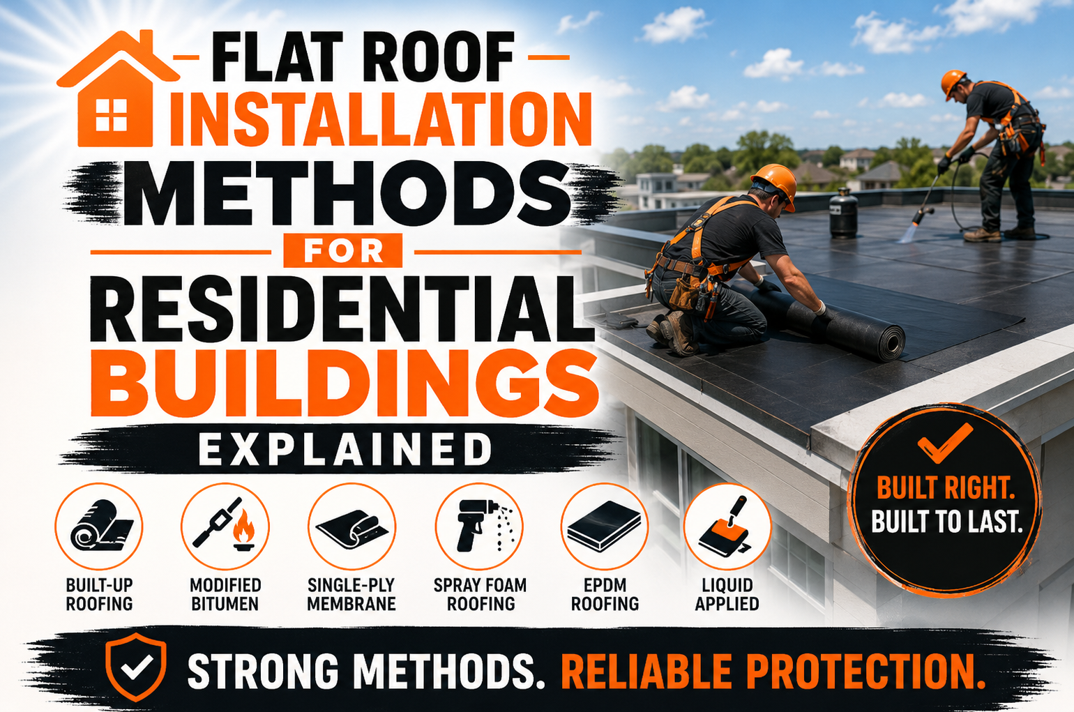 Flat Roof Installation Methods for Residential Buildings Explained
