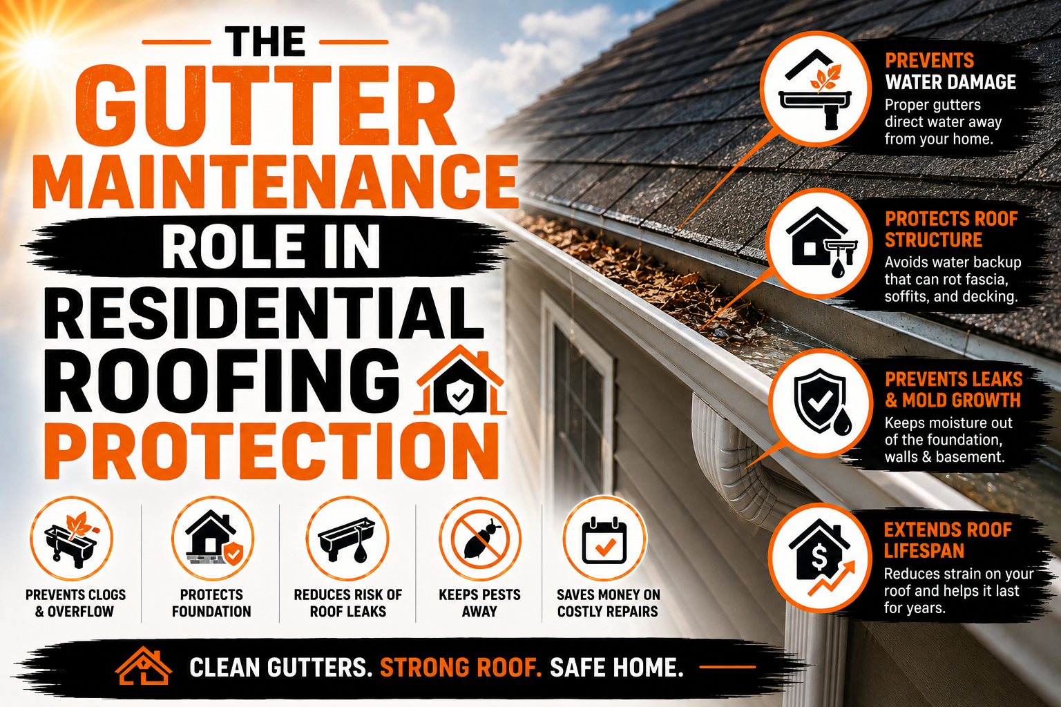 Gutter Maintenance Role in Residential Roofing Protection
