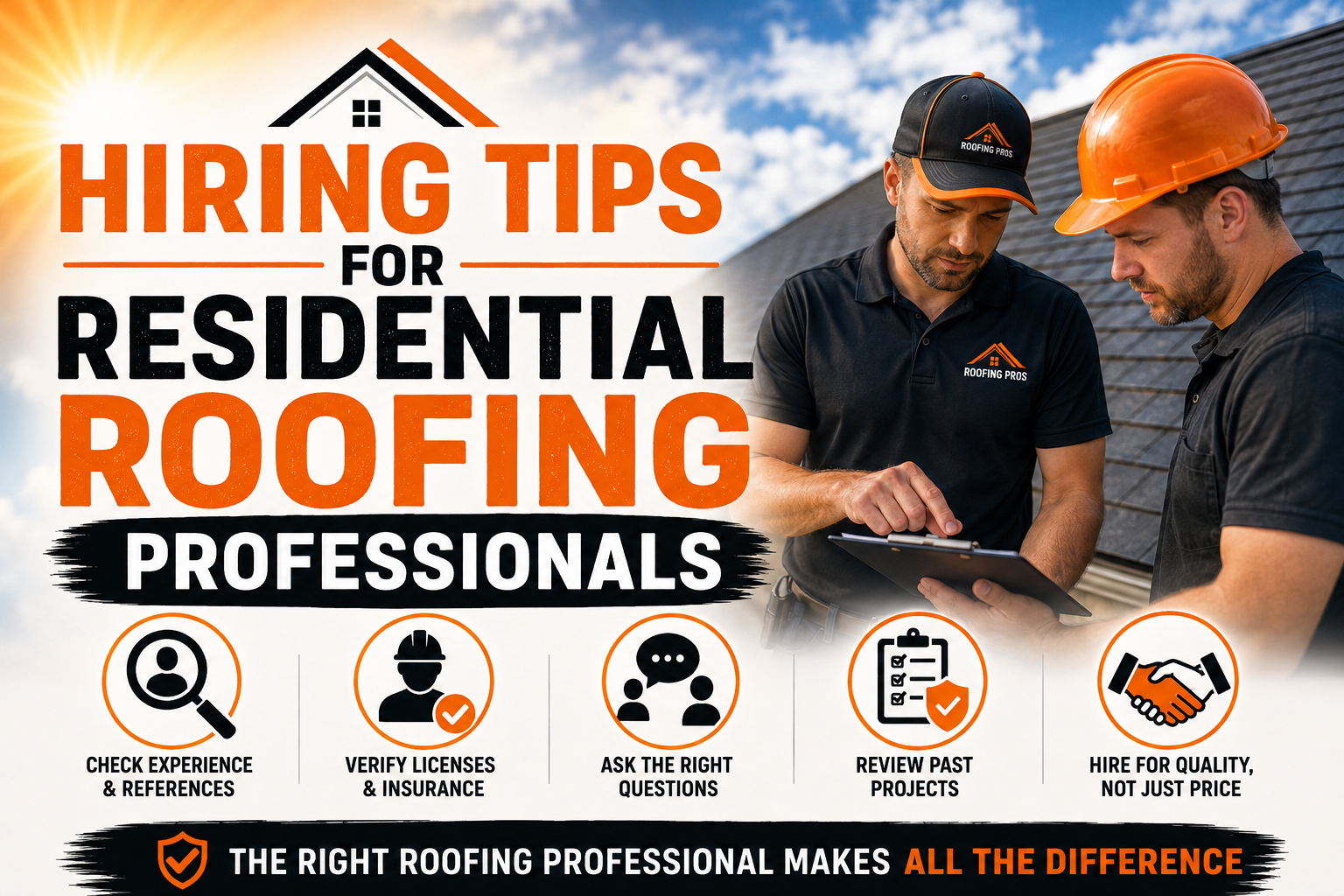 Hiring Tips for Residential Roofing Professionals