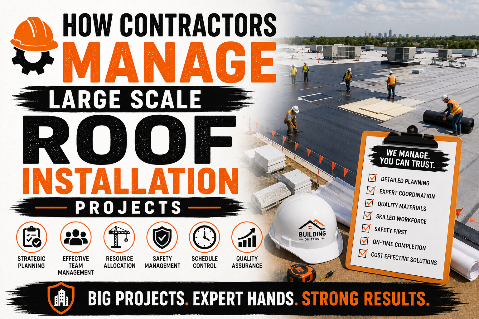 How Contractors Manage Large Scale Roof Installation Projects