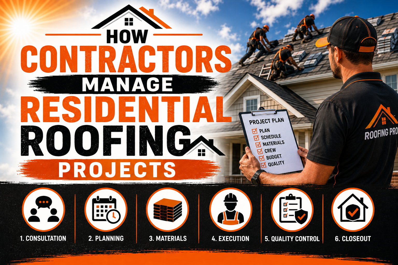 How Contractors Manage Residential Roofing Projects