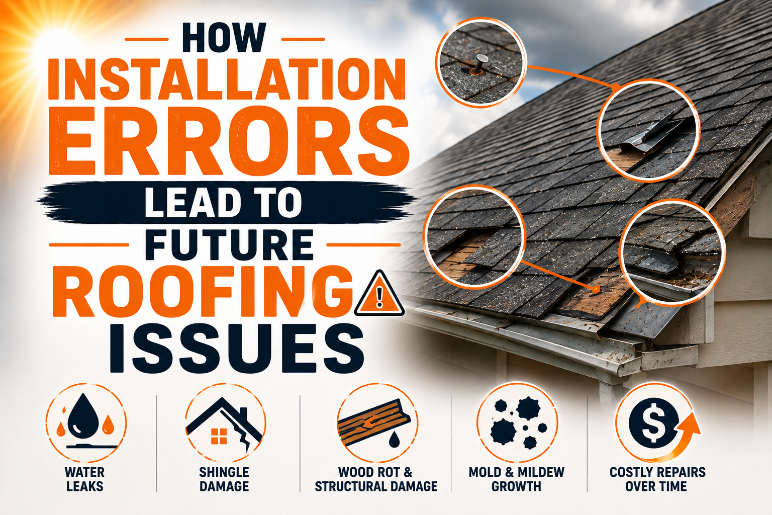 How Installation Errors Lead to Future Roofing Issues