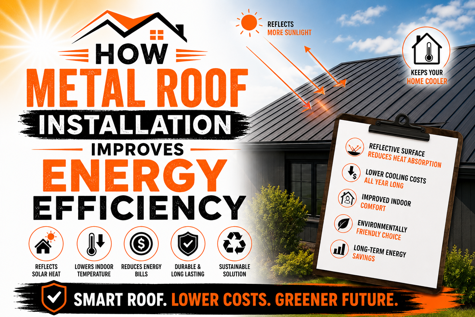 How Metal Roof Installation Improves Energy Efficiency