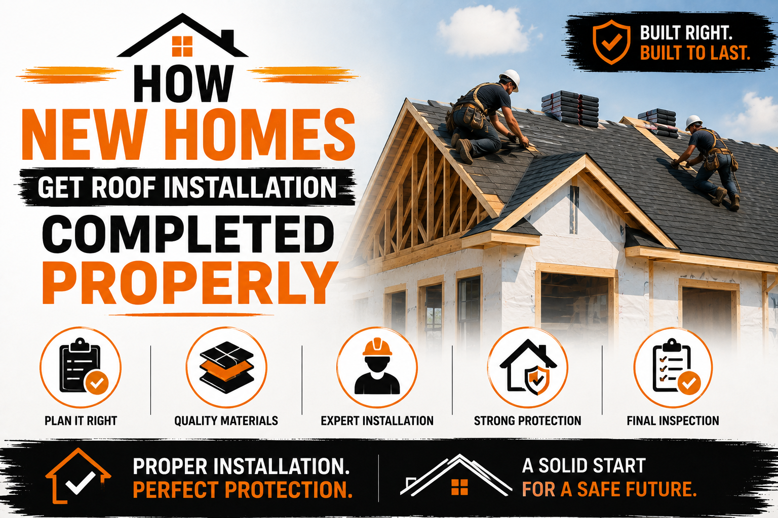 How New Homes Get Roof Installation Completed Properly
