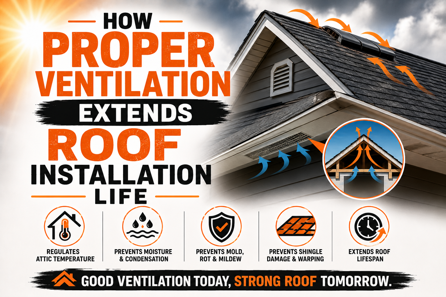 How Proper Ventilation Extends Roof Installation Life