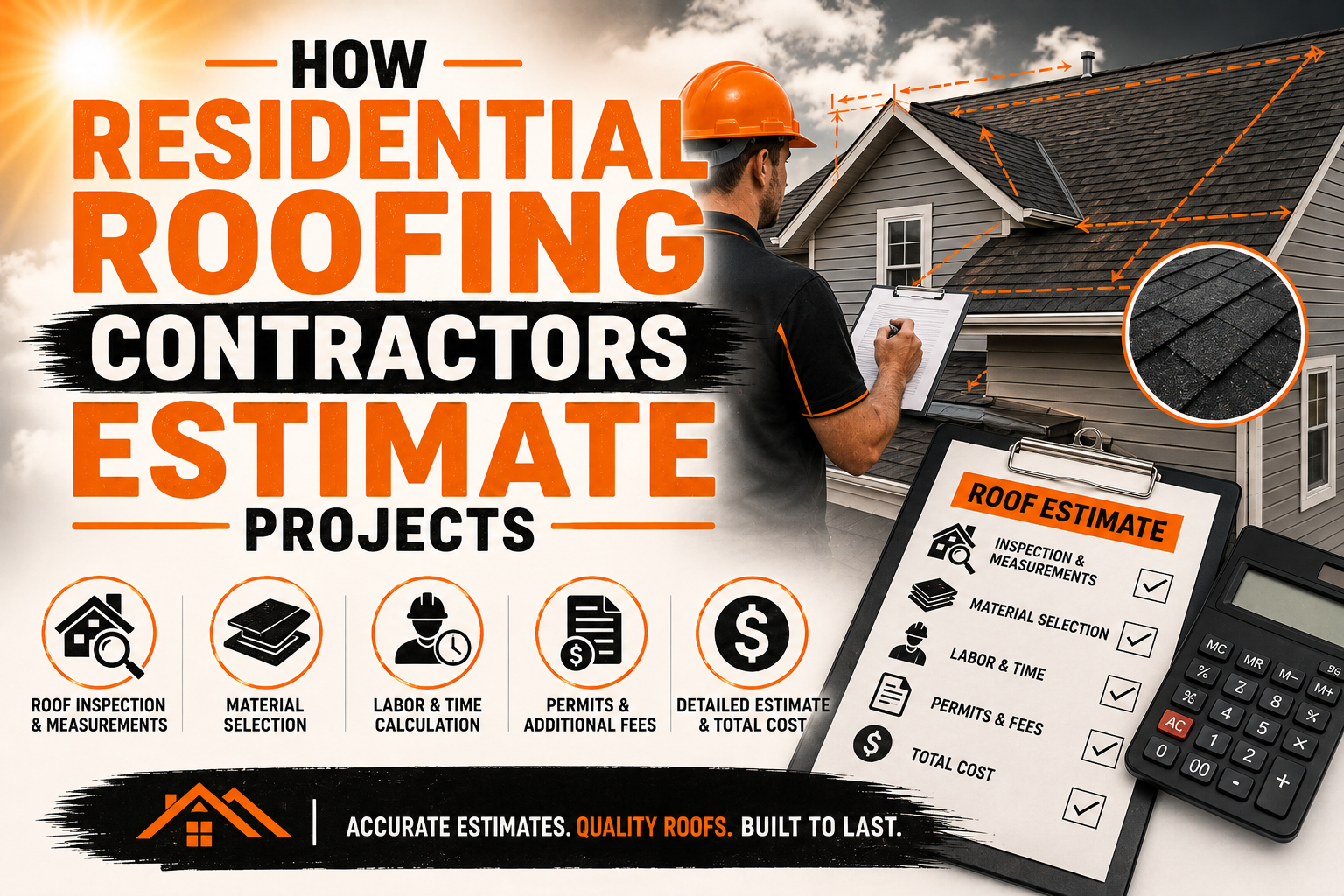 How Residential Roofing Contractors Estimate Projects