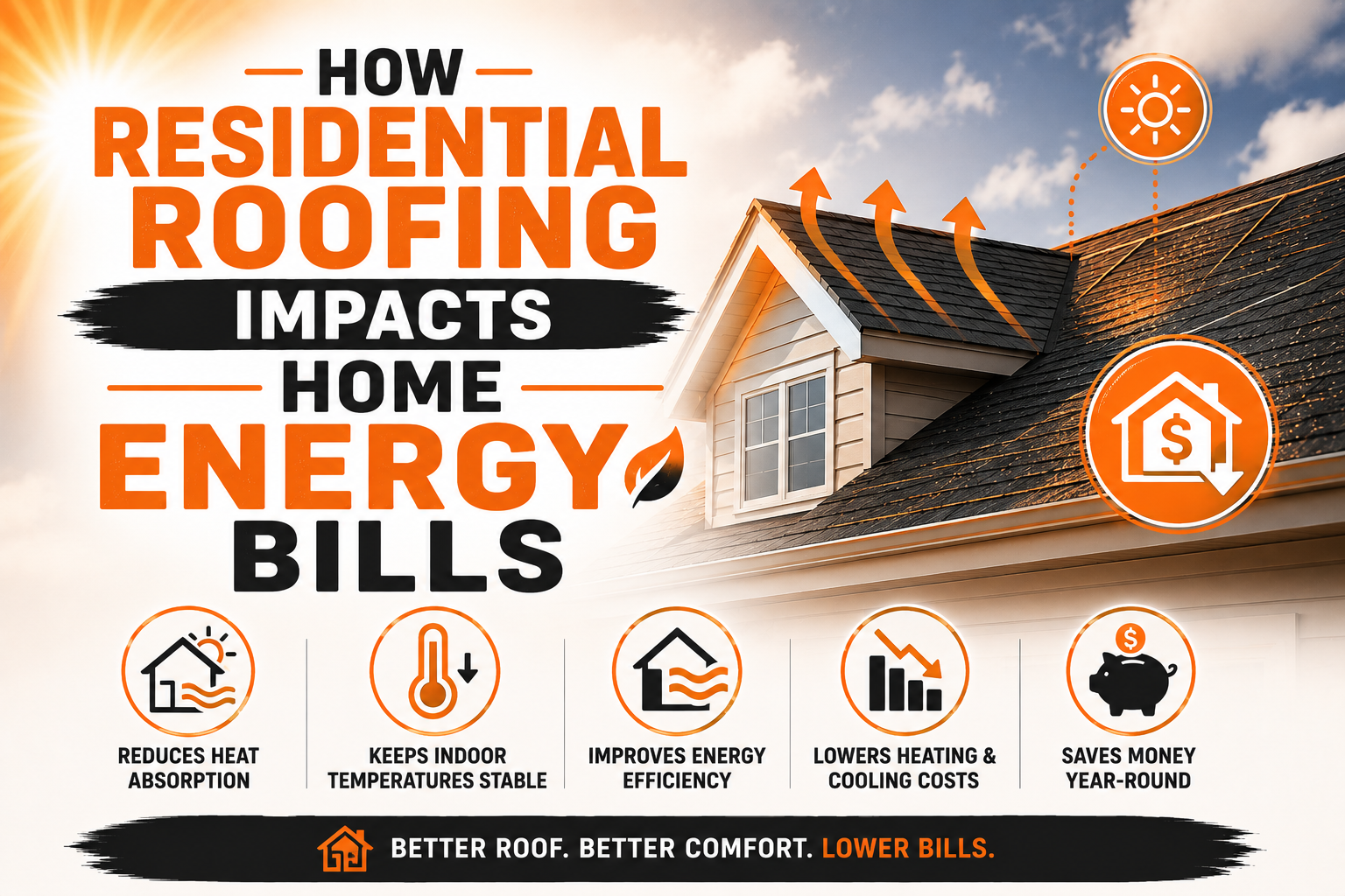 How Residential Roofing Impacts Home Energy Bills