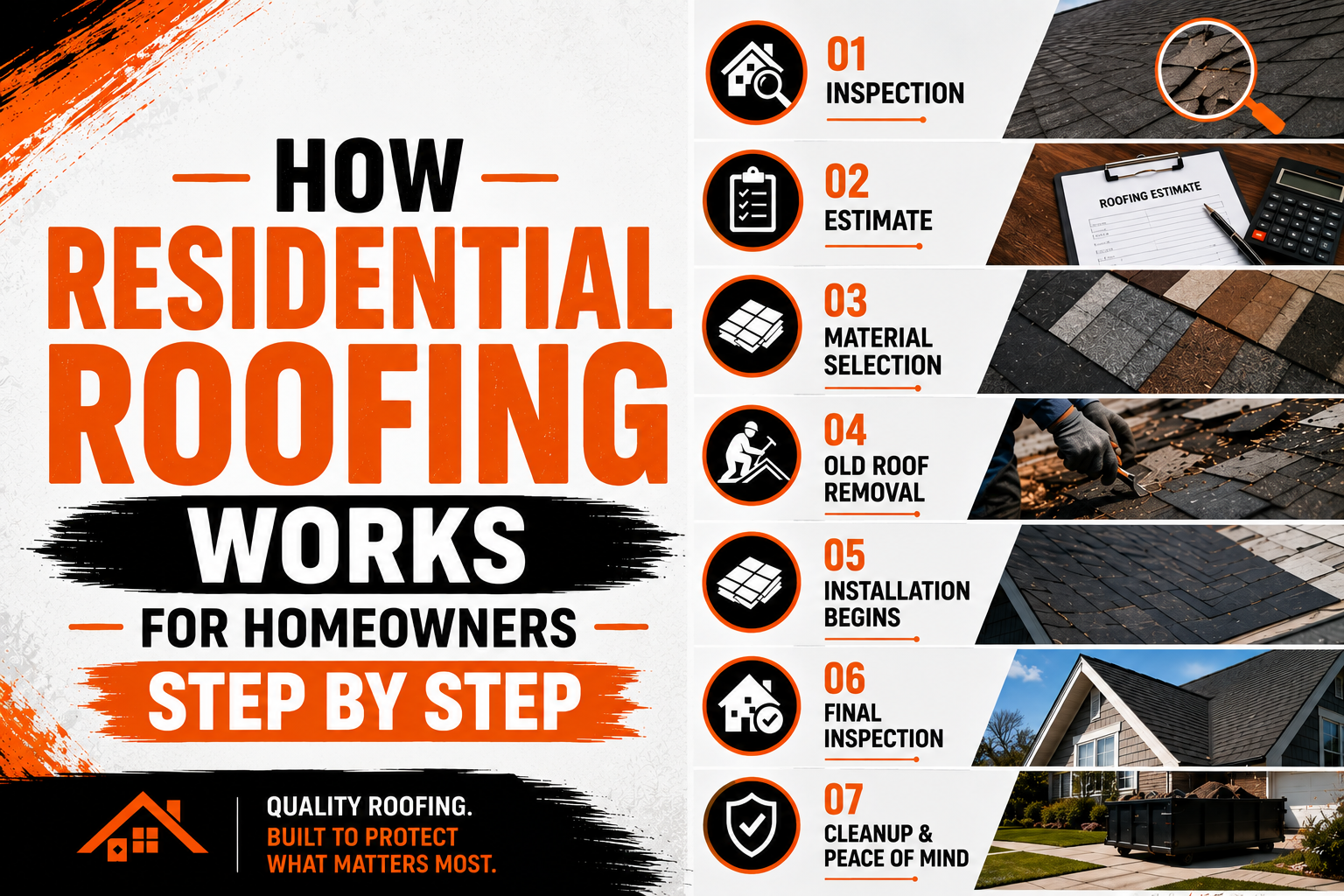 How Residential Roofing Works for Homeowners Step by Step