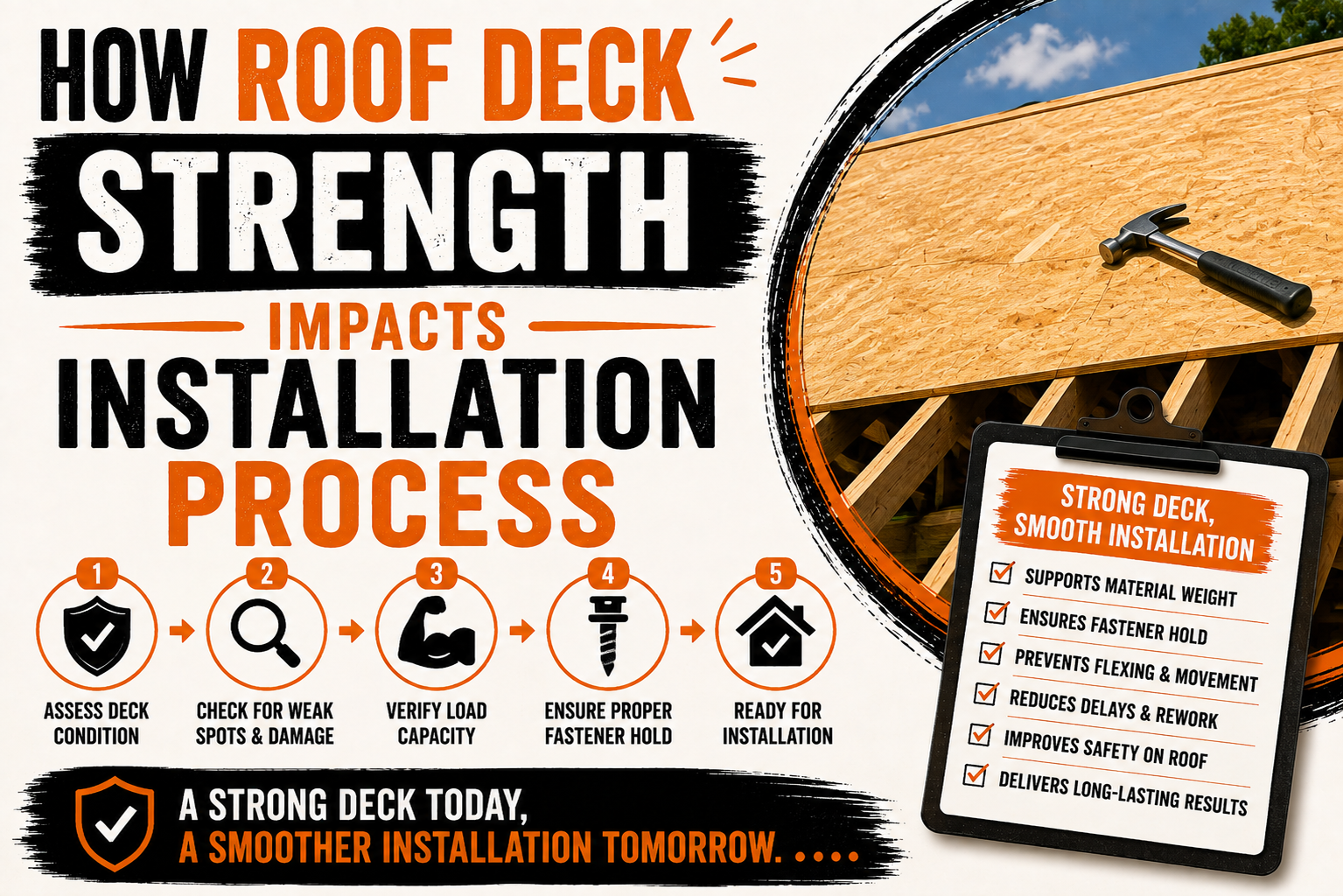 How Roof Deck Strength Impacts Installation Process