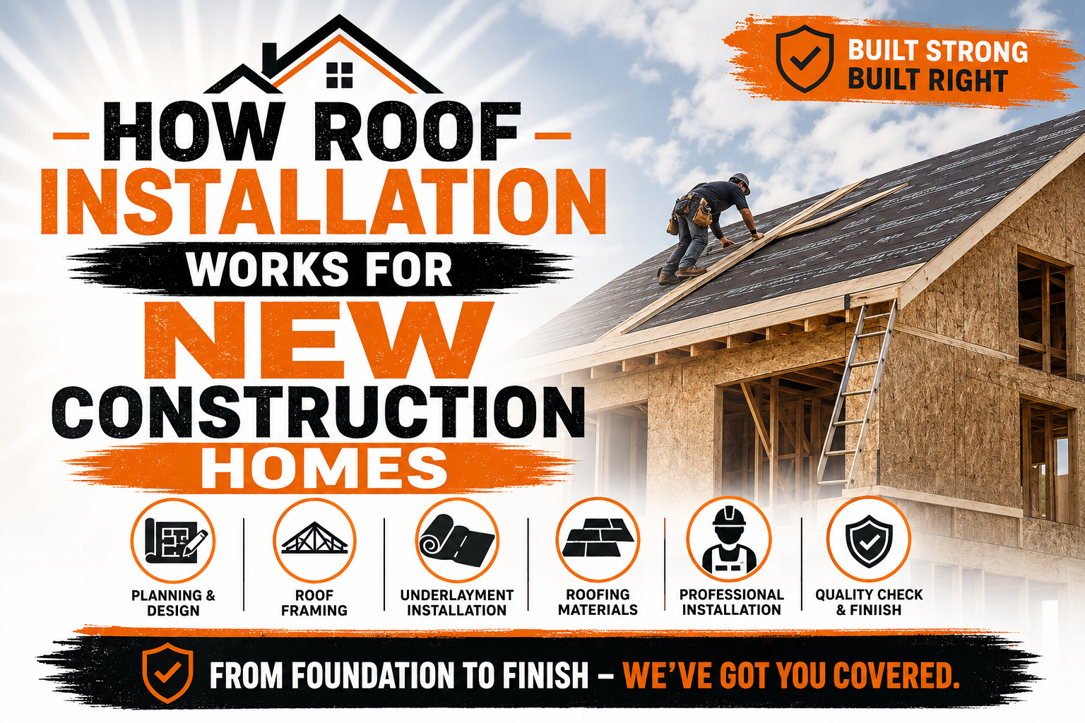 How Roof Installation Works for New Construction Homes