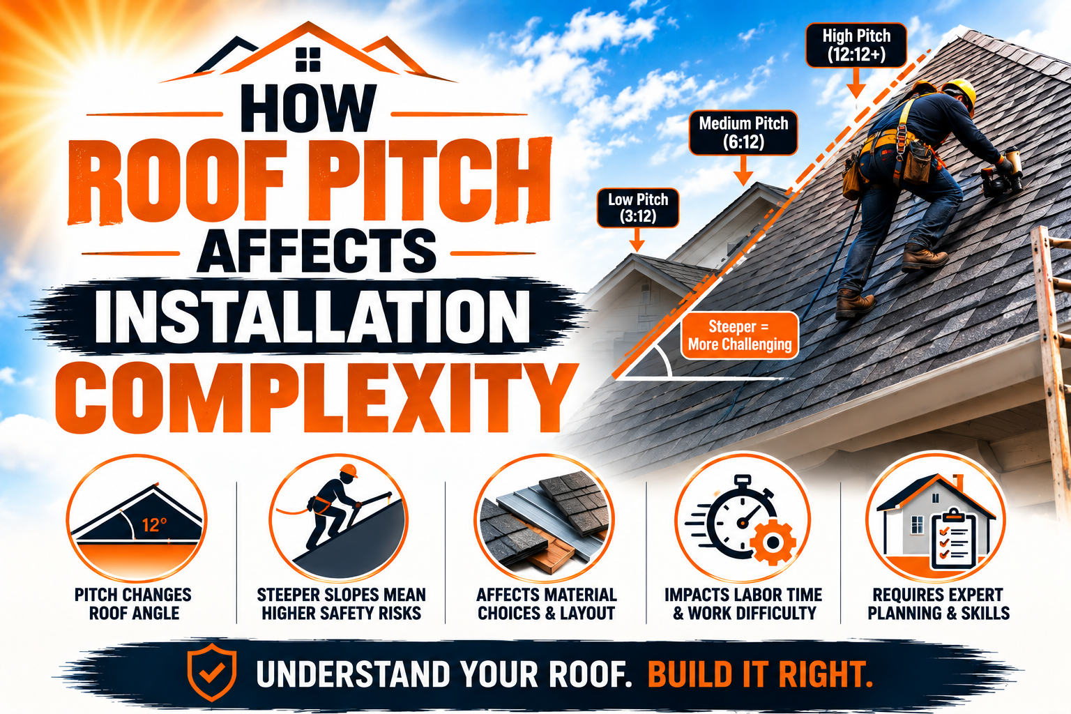 How Roof Pitch Affects Installation Complexity
