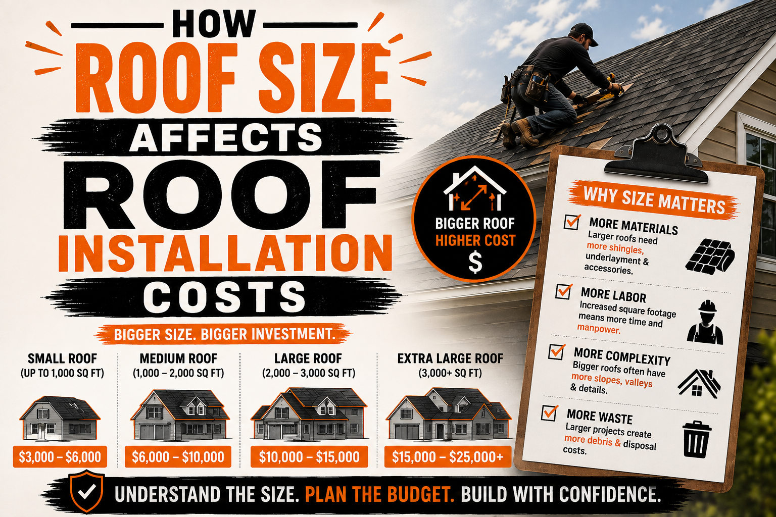 How Roof Size Affects Roof Installation Costs