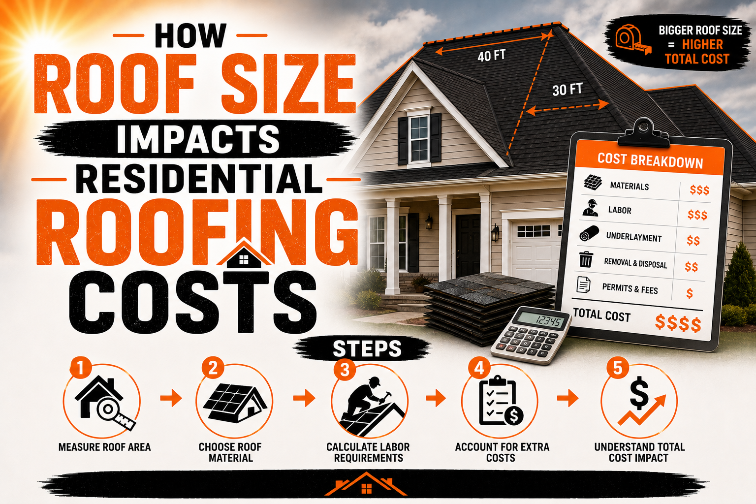 How Roof Size Impacts Residential Roofing Costs