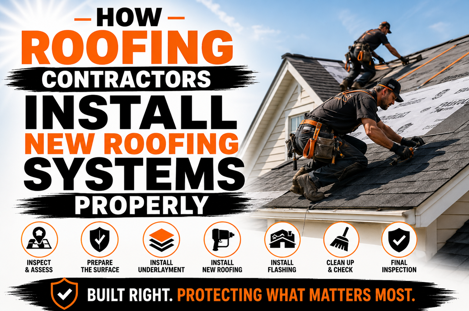 How Roofing Contractors Install New Roofing Systems Properly