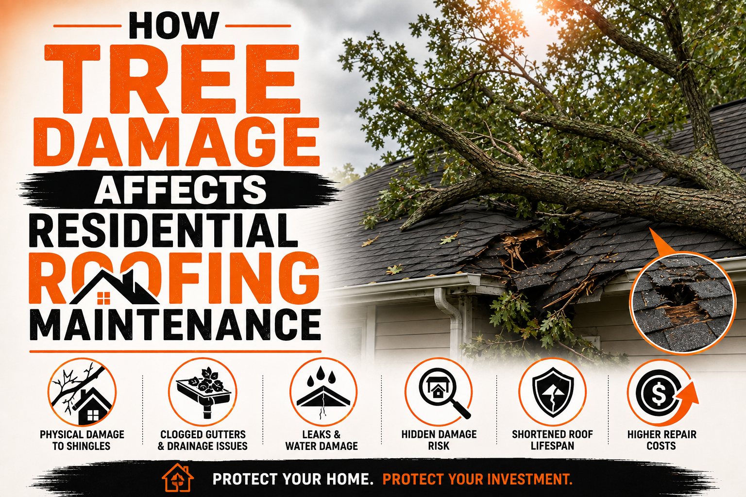 How Tree Damage Affects Residential Roofing Maintenance