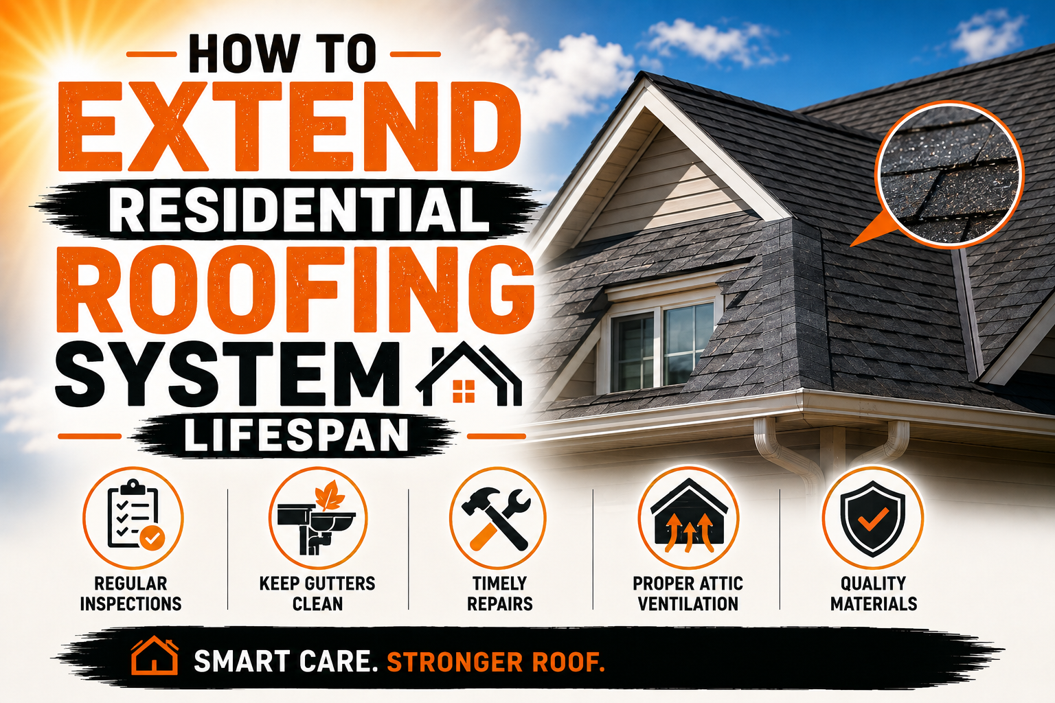 How to Extend Residential Roofing System Lifespan
