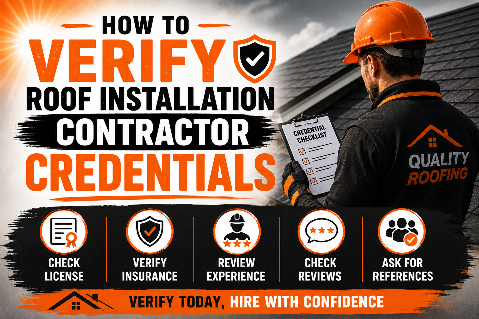 How to Verify Roof Installation Contractor Credentials