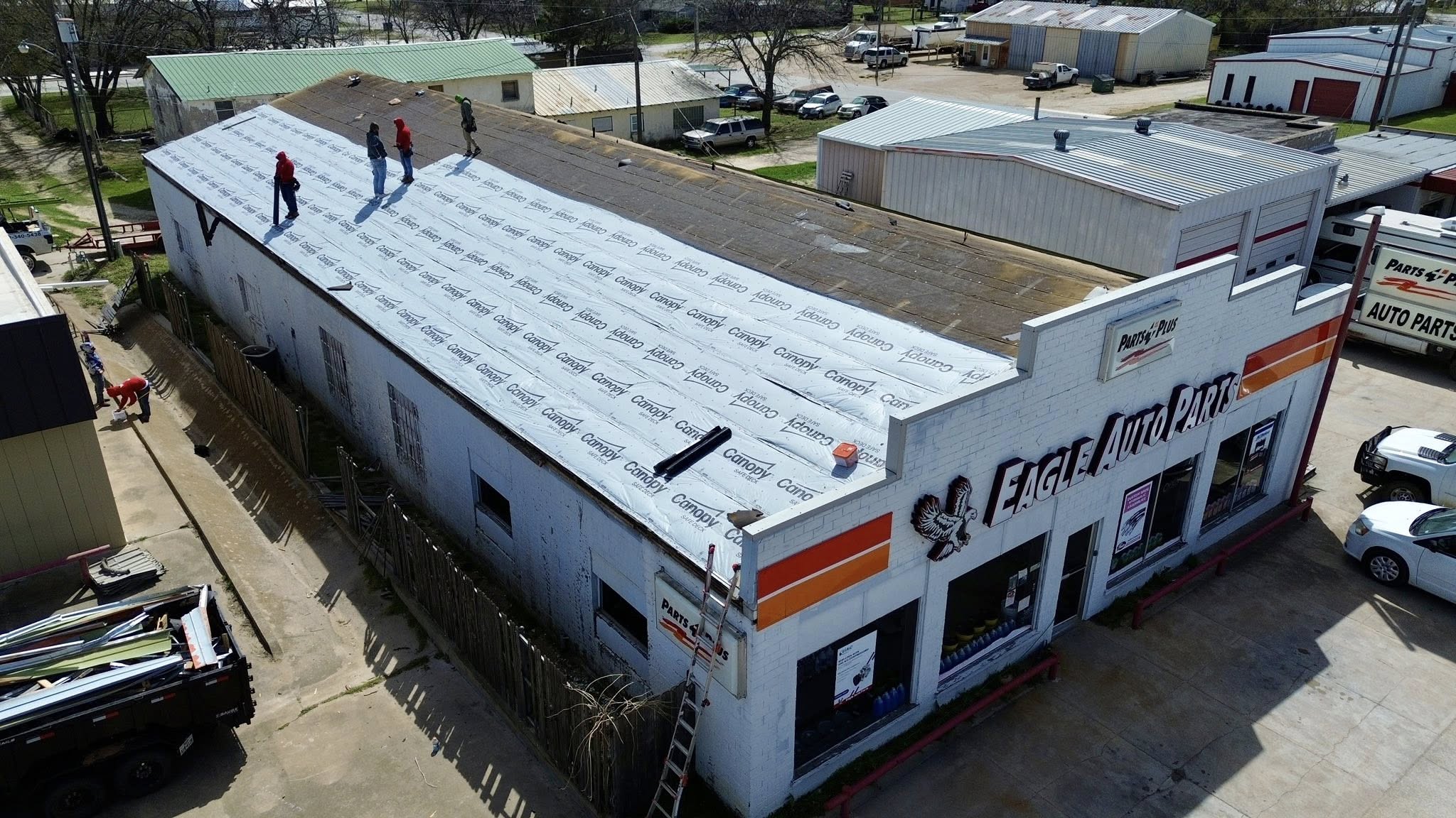 Installing the New Roofing Material