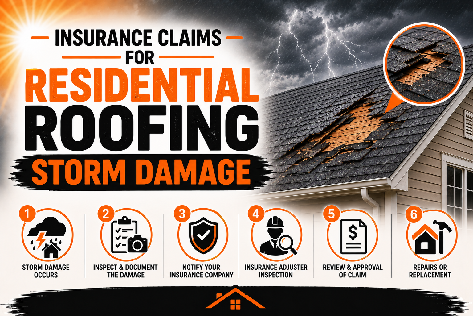 Insurance Claims for Residential Roofing Storm Damage